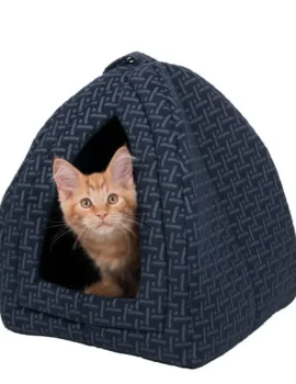 Trixie Ferris Cuddly Cave Cat Bed ( 32 x 32 x 42cm) – Blue