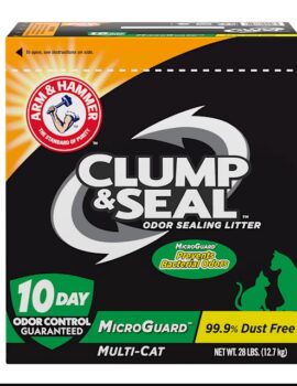 CLUMP & SEAL MICROGUARD CAT LITTER, 28 lbs