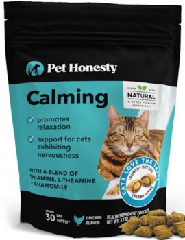 Pet Honesty Calming Dual Texture Cat Chews, 3.7 oz.