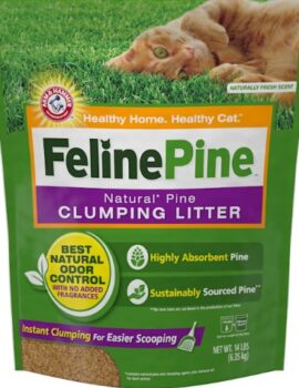 Feline Pine Natural Clumping Wood Cat Litter, 14 lbs.