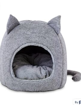 EveryYay Gray Snooze Fest Cozy Cat Mat, 18″ L X 18″ W X 0.5″ H