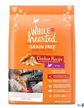 WholeHearted Grain-Free Chicken Recipe Dry Kitten Food, 12 lbs.