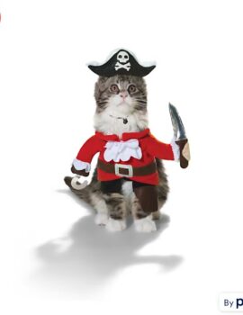 Bootique Pirate Costume for Cats, X-Small