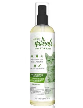 Vetality Naturals Flea & Tick Cat Spray, 8 fl. oz.