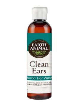 Earth Animal Natural Remedies Clean Ears Herbal Ear Wash Cleanser for Dogs & Cats, 4 fl. oz.