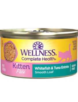 Wellness Complete Health Kitten Whitefish & Tuna Entree Wet Food, 3 oz.