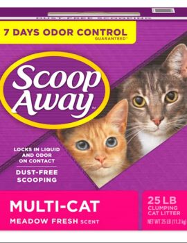 Scoop Away Meadow Fresh Scent Multi-Cat Clumping Cat Litter, 25 lbs.