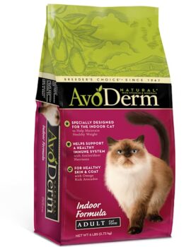 AvoDerm Natural Indoor Hairball Care Dry Cat Food, 6 lbs.