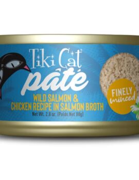 Tiki Cat Luau Wild Salmon & Chicken Pate Wet Cat Food, 2.8 oz.