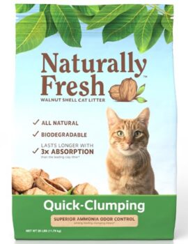 Naturally Fresh Quick-Clumping Natural Walnut Cat Litter, 26 lbs.