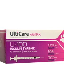 UltiCare Insulin Syringes 29 Gauge 0.5″ 0.3CC, 100 Count