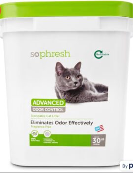 So Phresh Advanced Odor Control Scoopable Fragrance Free Cat Litter, 30 lbs.