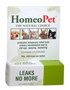 HomeoPet Dog & Cat Leaks No More, 15 ml.