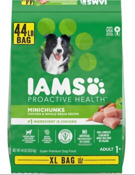 Iams Proactive Health Minichunks with Chicken & Whole Grain Recipe Adult Dry Dog Food, 44 lbs.