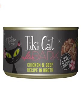 Tiki Cat After Dark Chicken & Beef Wet Cat Food, 5.5 oz., Case of 8