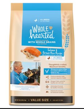 WholeHearted Whole Grains Salmon Recipe Dry Dog Food, 45 lbs.