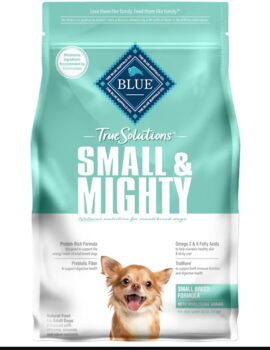 Blue Buffalo True Solutions Small & Mighty Natural Chicken Recipe Small Breed Adult Dry Dog Food, 4 lbs.