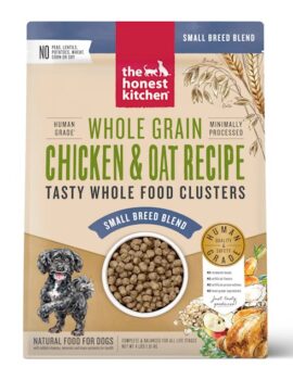 The Honest Kitchen Whole Food Clusters Small Breed Whole Grain Chicken & Oat Recipe Dry Dog Food, 4 lbs.