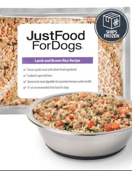 JustFoodForDogs Daily Diets Lamb & Brown Rice Frozen Dog Food, 18 oz., Case of 7