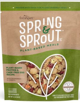 Freshpet Spring and Sprout Plant Based Protein & Cage-Free Egg Dry Food for Dogs, 1.2 lbs.