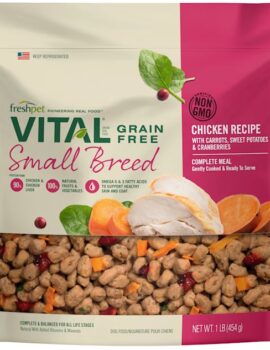 Freshpet Vital Complete Meals Grain-Free Chicken Fresh Small Breed Dog Food, 1 lb.