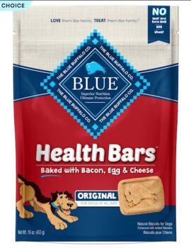 Blue Buffalo Blue Health Bars With Bacon, Egg & Cheese Dog Treats, 16 oz.