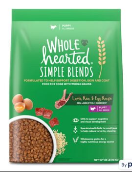 WholeHearted Simple Blends Lamb, Rice & Egg Recipe Dry Puppy Food, 22 lbs.