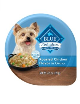 Blue Buffalo Blue Life Protection Delights Small Breed Roasted Chicken Flavor in Hearty Gravy Wet Dog Food, 3.5 oz.