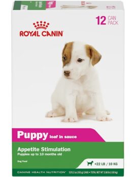 Royal Canin Canine Health Nutrition Puppy Loaf In Sauce Canned Dog Food Variety Pack, 5.2 oz., Pack of 12