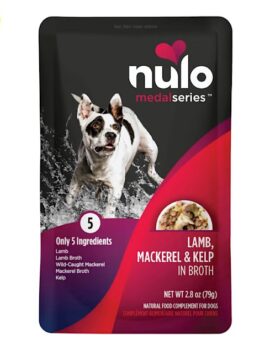 Nulo MedalSeries Lamb, Mackerel & Kelp in Broth Wet Dog Food Toppers, 2.8 oz.