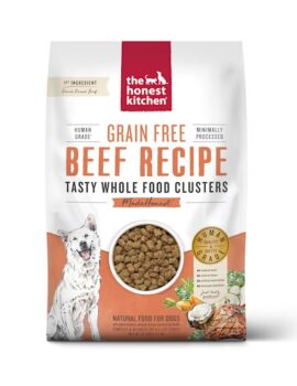 The Honest Kitchen Whole Food Clusters Grain Free Beef Dry Dog Food, 20 lbs.