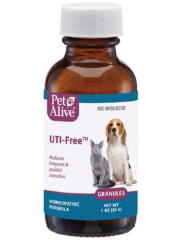 PetAlive UTI Free Granules Natural Homeopathic Fomula for Urinary Issues in Cats & Dogs, 29 gram