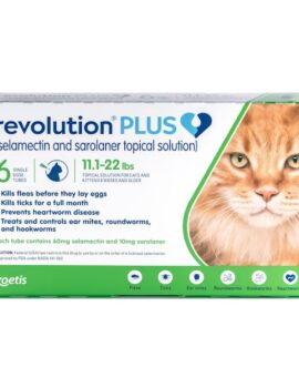 Revolution Plus Topical Solution 11.1-22lbs Cat, 12 Month Supply