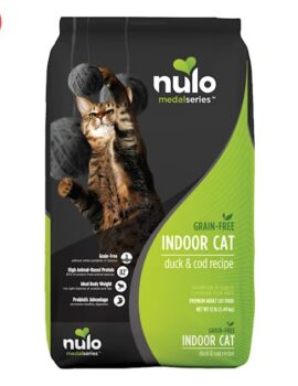 Nulo MedalSeries Grain-Free Duck & Cod Indoor Dry Cat Food, 12 lbs.