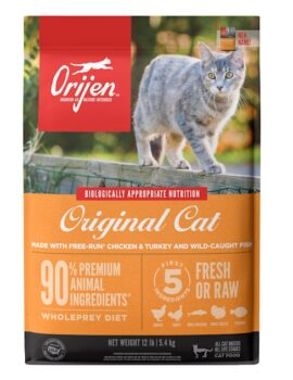 ORIJEN Cat High Protein Fresh & Raw Animal Ingredients Dry Food, 12 lbs.