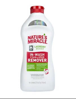 Nature’s Miracle Laundry Boost In-Wash Dog Stain and Odor Remover, 32 fl. oz.