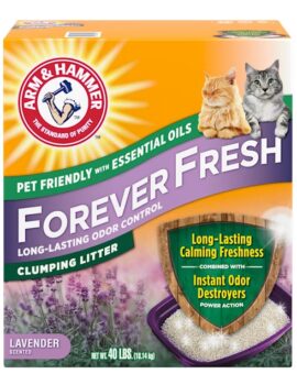 Arm & Hammer Forever Fresh Clumping Cat Litter Lavender, 40 lbs.