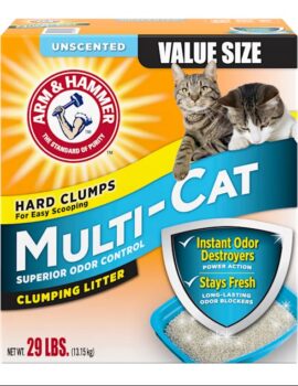 Arm & Hammer Unscented Multi-Cat Clumping Litter, 29 lbs.