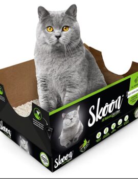 Skoon All-Natural Disposable Cat Litter Box, 4 lbs.