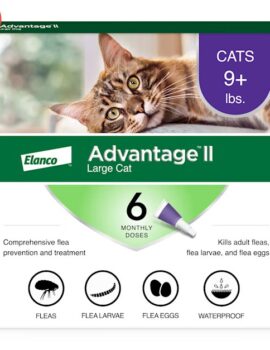 Advantage II Vet-Recommended Flea Treatment & Prevention for Large Cats, Count of 6