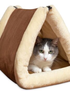 Paws & Pals 2 IN 1 Tunnell Cat Bed, 35” L X 21” W