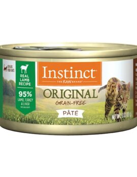 Instinct Original Grain Free Real Lamb Recipe Natural Wet Canned Cat Food, 3 oz., Case of 24