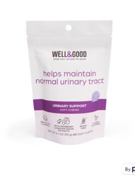 Well & Good Cat Urinary Support Soft Chews, 3.1 oz., Count of 60