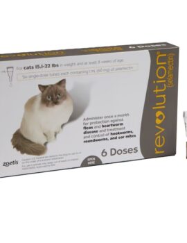 Revolution Topical Solution for Cats 15.1-22 lbs, 12 Month Supply