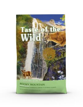 Taste of the Wild Rocky Mountain Grain-Free with Roasted Venison & Smoke-Flavored Salmon Dry Cat Food, 14 lbs.