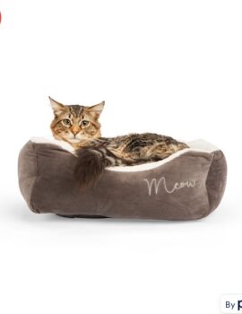 EveryYay Dreamland Oval Cat Bed, 17″ L X 14″ W X 2″ H