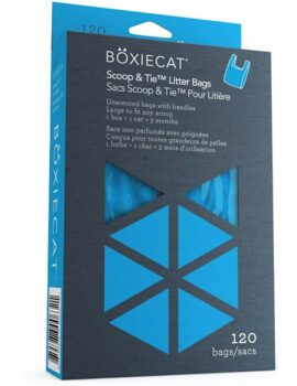 Boxiecat Scoop & Tie Unscented Cat Litter Waste Bags, Count of 120